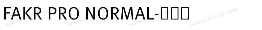 FAKR PRO NORMAL字体转换 FAKR PRO NORMAL字体转换